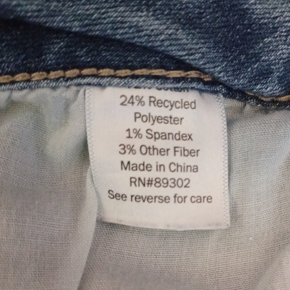 A SO Blue Jean Shorts Cuffed Hem - Picture 6 of 7